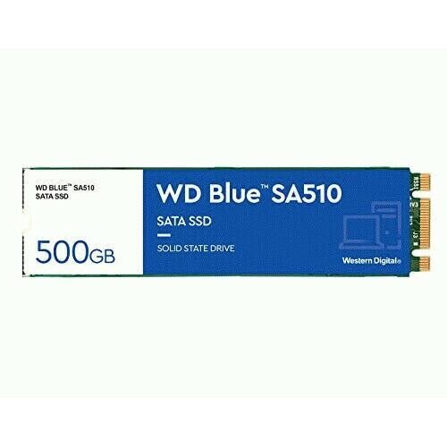 SSD|WESTERN DIGITAL|Blue SA510|500GB|M.2|SATA 3.0|Write speed 510 MBytes/sec|Read speed 560 MBytes/sec|2.38mm|TBW 200 TB|MTBF 1750000 hours|WDS500G3B0 cena un informācija | Iekšējie cietie diski (HDD, SSD, Hybrid) | 220.lv