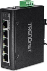 Переключатель Trendnet TI-E50 RJ-45 x 5, чёрный цена и информация | Коммутаторы (Switch) | 220.lv