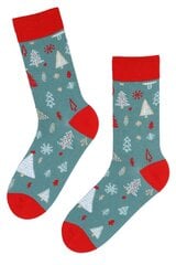 Хлопковые носки NICOLAS с елками NICOLAS-46-48 цена и информация | Женские носки | 220.lv