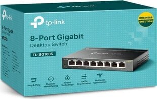 TP-Link TL-SG108S цена и информация | Коммутаторы (Switch) | 220.lv