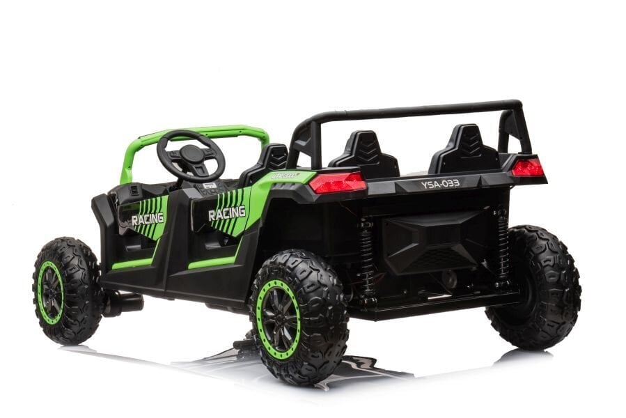 Akumulators auto Buggy A033 4x4 24V zaļš cena un informācija | Bērnu elektroauto | 220.lv