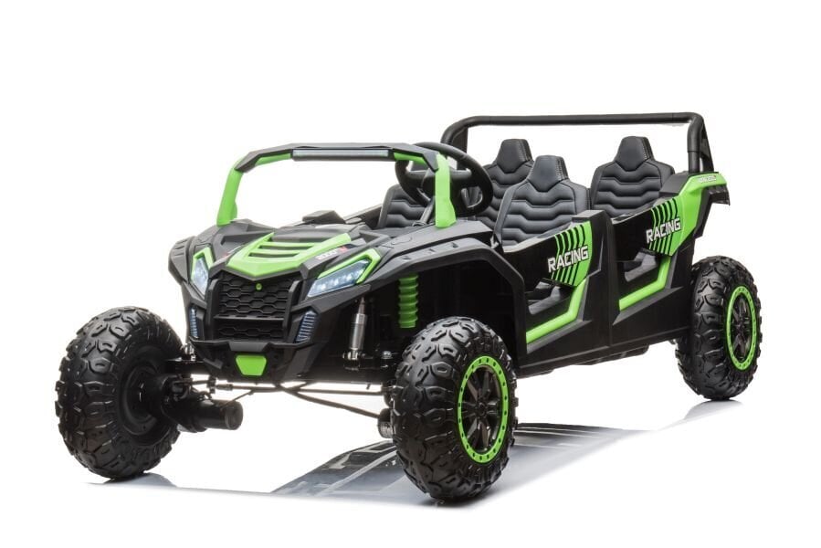 Akumulators auto Buggy A033 4x4 24V zaļš cena un informācija | Bērnu elektroauto | 220.lv