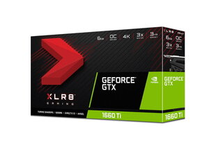 PNY GTX 1660 Ti XLR8 Gaming 6 GB GDDR6 cena un informācija | Videokartes (GPU) | 220.lv