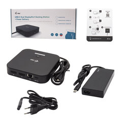 i-Tec C31DUALDPDOCKPD65W cena un informācija | Adapteri un USB centrmezgli | 220.lv