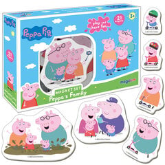 Набор магнитов Peppa Pig Family ME 5031-04 цена и информация | Развивающие игрушки | 220.lv