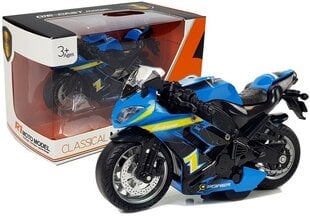 Rotaļlietu zils motocikls cena un informācija | Rotaļlietas zēniem | 220.lv