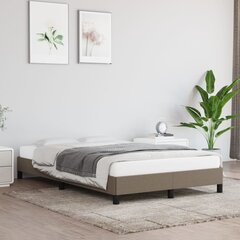vidaXL gultas rāmis, pelēkbrūns, 120x200 cm, audums cena un informācija | Gultas | 220.lv