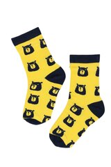 Детские хлопковые носки желтого цвета с изображением медвежьих мордочек BROWNBEAR цена и информация | Носки, колготки для девочек | 220.lv