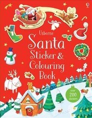 Santa Sticker and Colouring Book New edition cena un informācija | Grāmatas mazuļiem | 220.lv