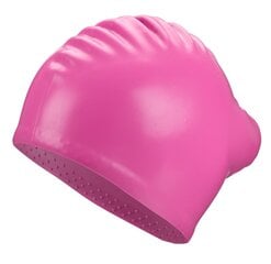 Swimming cap silicone BECO 7530 4 pink long hair цена и информация | Шапочки для плавания | 220.lv