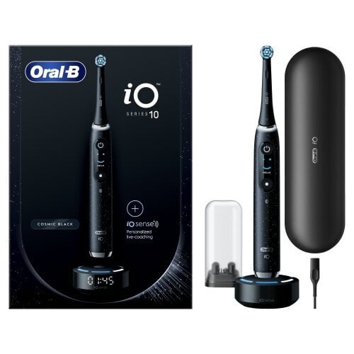 Oral-B iO10 Series Cosmic Black cena un informācija | Elektriskās zobu birstes | 220.lv