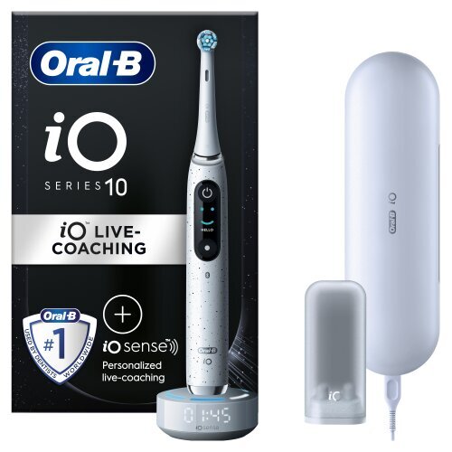 Oral-B iO10 Series Stardust White цена и информация | Elektriskās zobu birstes | 220.lv