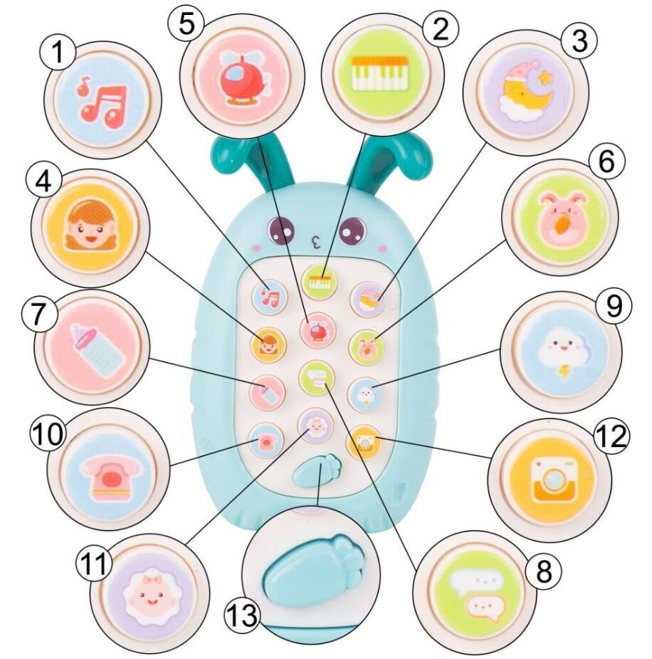 Telefons Zaķis cena un informācija | Rotaļlietas zīdaiņiem | 220.lv