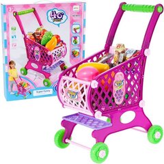 Iepirkumu ratiņi ar precēm, rozā цена и информация | Развивающие игрушки | 220.lv
