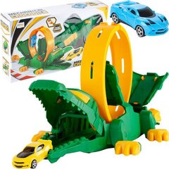 Divu automašīnu trase - Krokodils cena un informācija | Rotaļlietas zēniem | 220.lv