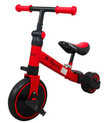 Балансировочный велосипед-трехколесный велосипед P8, 4in1, красный цена и информация | Трехколесные велосипеды | 220.lv