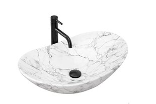 Rea Royal Statuario Marble Matt galda virsmas izlietne cena un informācija | Izlietnes | 220.lv