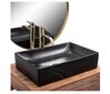 REA Inga Black Marble Mat galda virsmas izlietne cena un informācija | Izlietnes | 220.lv