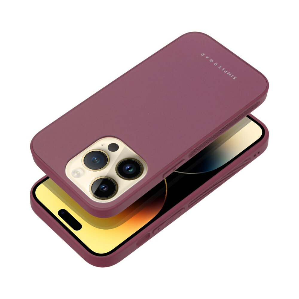 ROAR Matte Glass apvalks priekš iPhone 14 Pro Max (6,7″) - Bordo cena un informācija | Telefonu vāciņi, maciņi | 220.lv