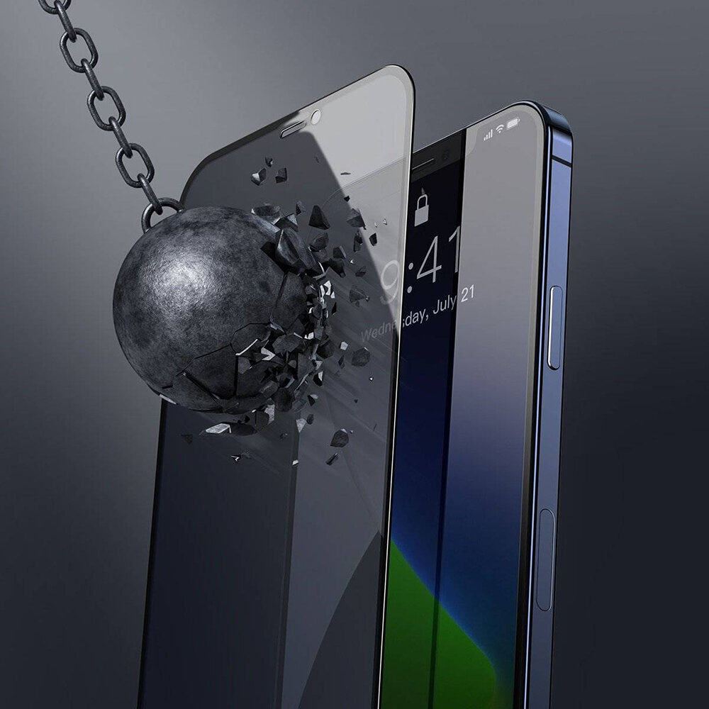 Anti-Spy Aizsargstikls (10D) priekš iPhone 14 Plus (6,7") cena un informācija | Ekrāna aizsargstikli | 220.lv