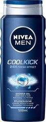 Dušas želeja vīriešiem Nivea Men Fresh Kick, 500 ml cena un informācija | Dušas želejas, eļļas | 220.lv