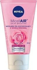 Micelārā tīrīšanas želeja ar rožūdeni Nivea Rose Touch, 150 ml cena un informācija | Sejas ādas kopšana | 220.lv