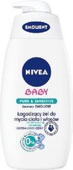 Успокаивающий гель для мытья тела и волос Nivea Baby Soothing, 500 мл цена и информация | Косметика для мам и детей | 220.lv