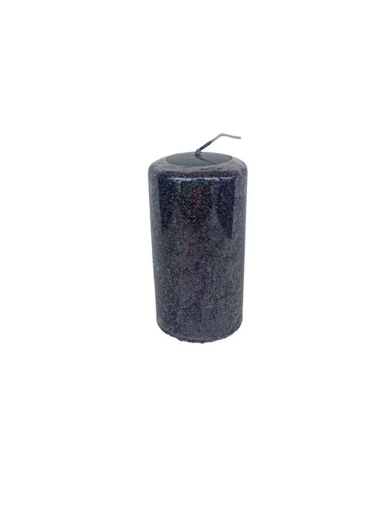 Steinhart cilindriska svece Brillantina, 2 gb, zila, 11 x 5.7 cm cena un informācija | Sveces un svečturi | 220.lv