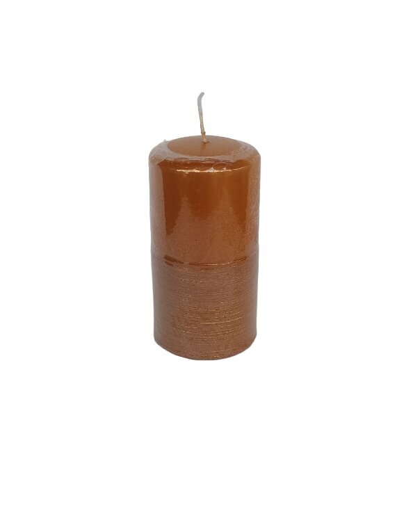 Steinhart cilindriska svece Alma gold, 2 gb, oranža, 11 x 5.7 cm cena un informācija | Sveces un svečturi | 220.lv