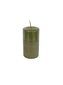 Steinhart cilindriska svece Alma gold, 2 gb, zaļa, 11 x 5.7 cm cena un informācija | Sveces un svečturi | 220.lv