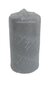 Steinhart cilindriska svece Wavy, 2 gb, 11 x 5.7 cm cena un informācija | Sveces un svečturi | 220.lv