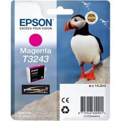 epson оригинальные чернила c13t32434010, пурпурные, 14 мл, epson surecolor sc-p400 цена и информация | Картриджи для лазерных принтеров | 220.lv