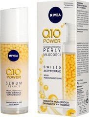 Pretgrumbu serums Nivea Q10 Serum Pearls Anti-Wrinkle Cream, 30 ml cena un informācija | Serumi sejai, eļļas | 220.lv