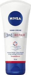 Крем для рук Nivea 3in1 Repair, 75 мл цена и информация | Кремы, лосьоны для тела | 220.lv