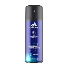 Спрей-дезодорант Adidas Uefa Champions League Champions, 150 мл цена и информация | Adidas Духи, косметика | 220.lv