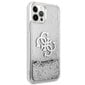 Guess vāciņš, paredzēts iPhone 12 Pro Max 6,7 4G, sudrabains ar spīdumiem cena un informācija | Telefonu vāciņi, maciņi | 220.lv