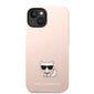 Silikona vāciņš Karl Lagerfeld Choupette paredzēts iPhone 14 Plus, rozā цена и информация | Telefonu vāciņi, maciņi | 220.lv