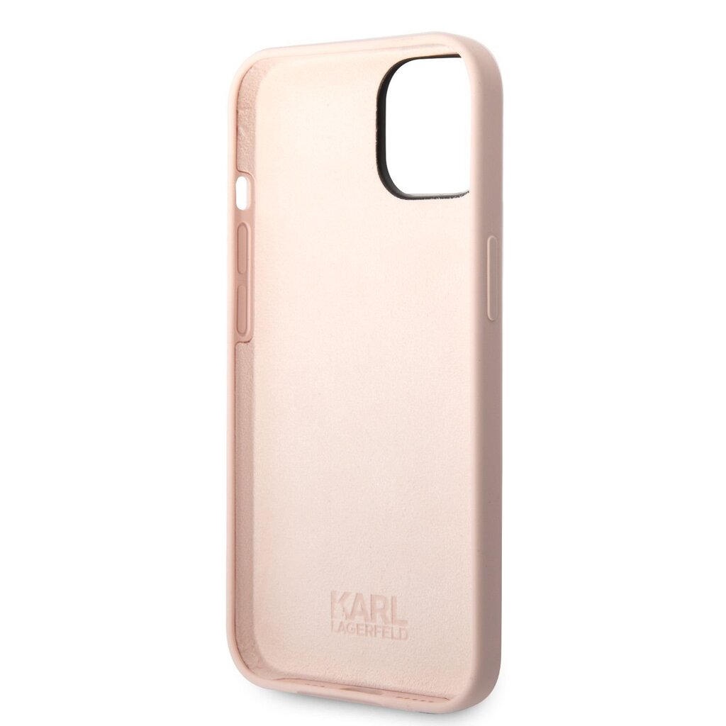 Silikona vāciņš Karl Lagerfeld Choupette paredzēts iPhone 14 Plus, rozā цена и информация | Telefonu vāciņi, maciņi | 220.lv