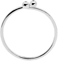 PDPAOLA Серебряное минималистское кольцо AURA Silver AN02-128 цена и информация | Кольца | 220.lv
