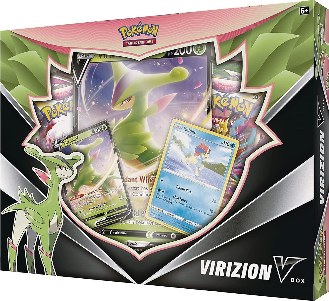 Pokemon TCG Virizion V Box cena un informācija | Datorspēļu suvenīri | 220.lv