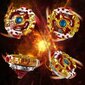 Spinning Beyblade Burst Evolution Kit Arena Stadium Doy Doy kaujas komplekts, zils 168-6 bērniem cena un informācija | Attīstošās rotaļlietas | 220.lv