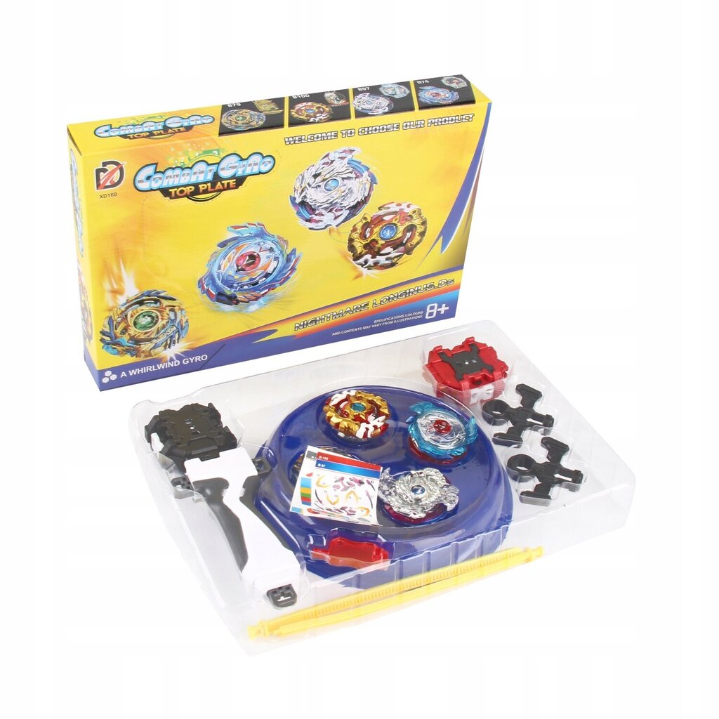 Spinning Beyblade Burst Evolution Kit Arena Stadium Doy Doy kaujas  komplekts, zils 168-6 bērniem цена | 220.lv