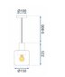 Piekaramā lampa APP1011-1CP cena un informācija | Lustras | 220.lv