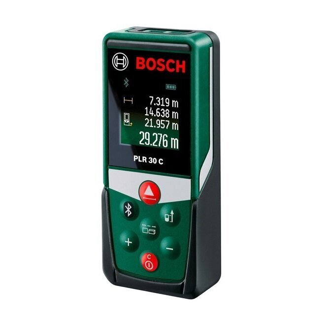 Bosch digitālais lāzera tālmērs PLR 30 C cena un informācija | Rokas instrumenti | 220.lv