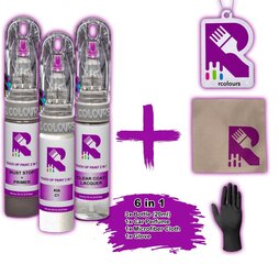 Корректор краски + лак + грунт Kia Rio Light silver C1 цена и информация | Автомобильная краска | 220.lv