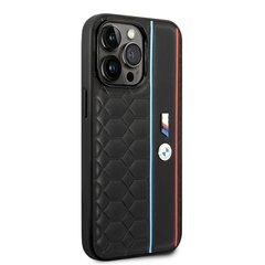 BMW M Hexagonal Pattern Case for iPhone 14 Pro Max Black cena un informācija | Telefonu vāciņi, maciņi | 220.lv