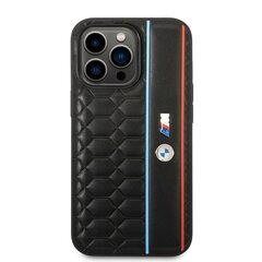 BMW M Hexagonal Pattern Case for iPhone 14 Pro Max Black цена и информация | Чехлы для телефонов | 220.lv