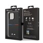 BMW M Liquid Silicone Tricolor Case for iPhone 14 Pro Max Black cena un informācija | Telefonu vāciņi, maciņi | 220.lv