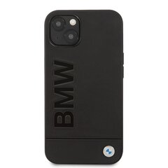 BMW Leather Hot Stamp Case for iPhone 14 Plus Black цена и информация | Чехлы для телефонов | 220.lv