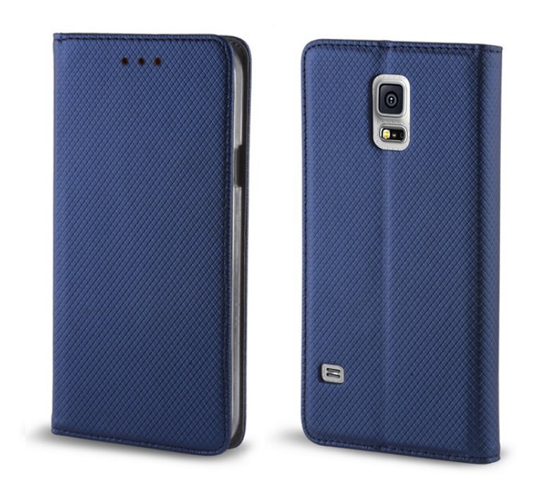 Smart Magnet case for Samsung Galaxy S6 Egde G925 navy blue cena un informācija | Telefonu vāciņi, maciņi | 220.lv